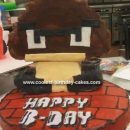 Homemade Super Mario 8-Bit Goomba Cake