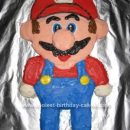 Homemade Super Mario Brothers Birthday Cake Design