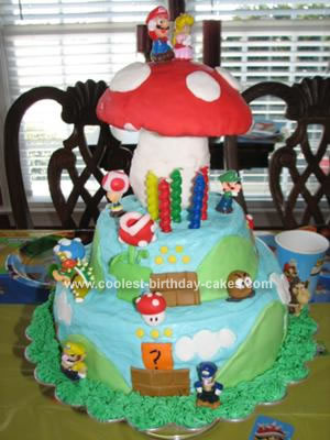 Homemade Super Mario Cake