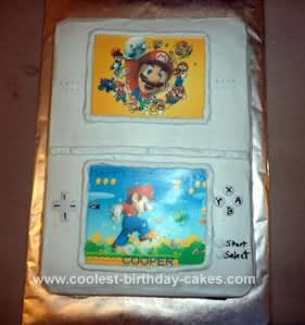 Homemade Super Mario DS Cake