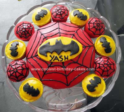 Homemade Superhero Birthday Cake