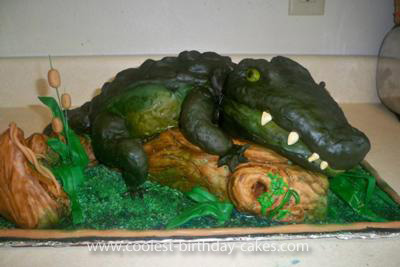 Homemade Swamp People Birthday Cake