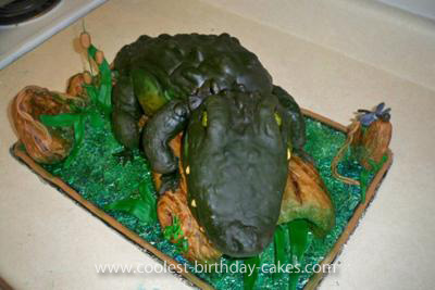 Homemade Swamp People Birthday Cake