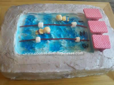 Homemade Swim Team Cake Idea
