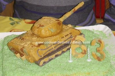 Homemade Tank Cake