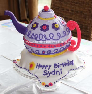 Sydni's Teapot Birthday Cake