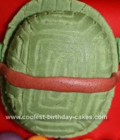 Homemade Teenage Mutant Ninja Turtles Birthday Cake