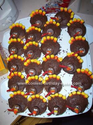 Homemade Thanksgiving Turkey Cupcakes