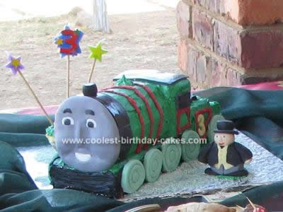 Homemade Thomas and Friends Birthday Cake