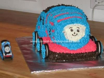 Homemade Thomas Birthday Cake