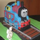 Homemade Thomas the Tank Engine 3rd Birthday Cake
