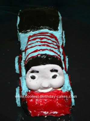 Homemade Thomas The Train Cake