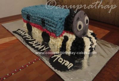 Homemade Thomas Train Birthday Cake