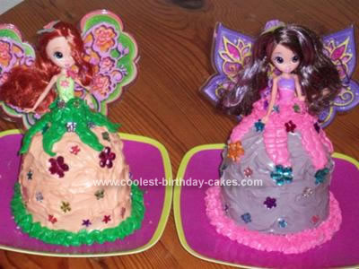 Homemade Thumbelina Barbie Birthday Cakes
