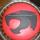 Homemade Thundercats Emblem Cake
