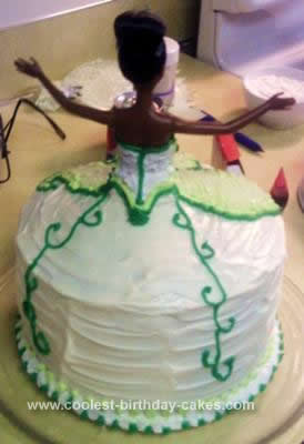 Homemade Tiana 1st Birthday Cake