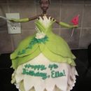Homemade Tiana Doll Birthday Cake