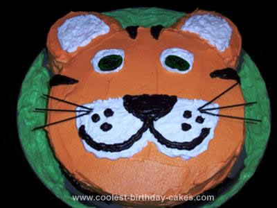 Homemade Tiger Birthday Cake