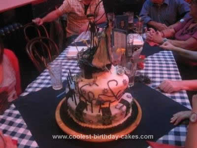 Homemade Tim Burton Corpse Bride Cake