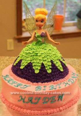 HomemadeTinkerbell Birthday Cake