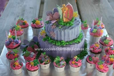 Homemade Tinkerbell Birthday Cake Design