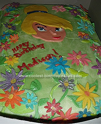 Homemade Tinkerbell Birthday Cake Design