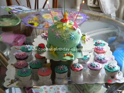 Homemade Tinkerbell Bithday Cake
