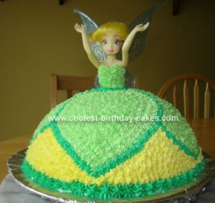 Homemade Tinkerbell Cake