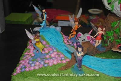 Homemade Tinkerbell Fairy Cake