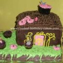 Homemade Tinkerbell with Fairy Friends Cake