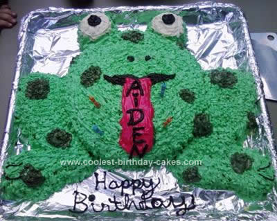 Homemade Toad Birthday Cake