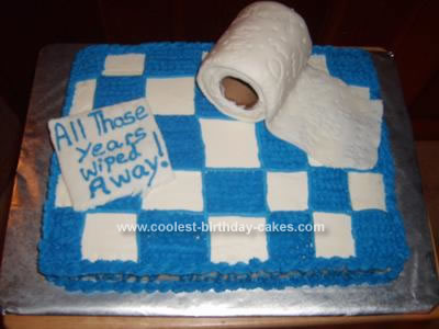 Homemade Toilet Paper Birthday Cake