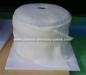 Homemade Toilet Paper Cake