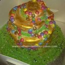 Homemade Topsy Turvy Birthday Cake