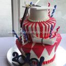 Coolest Topsy Turvy Graduation Cake