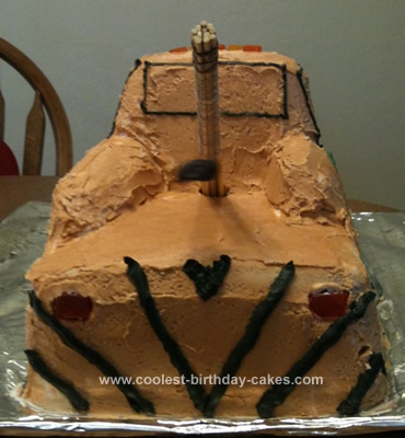 Homemade Towmater Birthday Cake