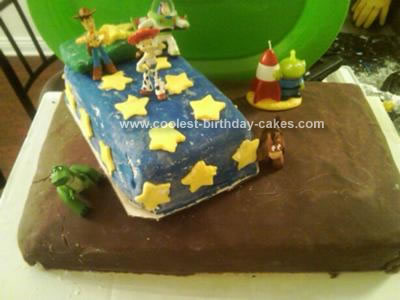 Homemade Toy Story 2nd Birthday Cannoli Cake