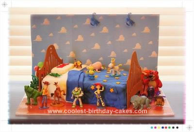Homemade Toy Story 3 Birthday Cake
