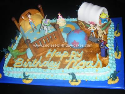 Homemade Toy Story Birthday Cake