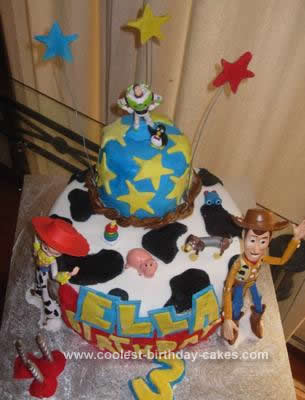 Homemade Toy Story Birthday Cake