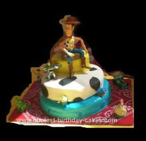 Hmemade Toy Story Birthday Cake