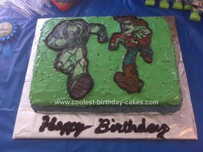 Homemade  Toy Story Birthday Cake Design