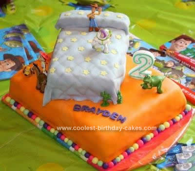 Homemade  Toy Story Birthday Cake Design
