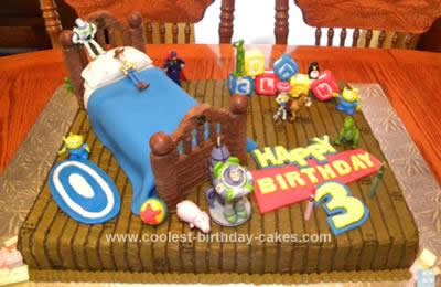 Homemade Toy Story Birthday Cake Design