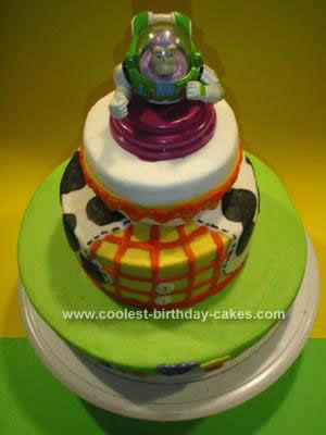 Homemade Toy Story Buzz Cake