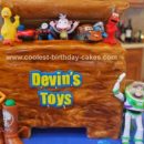 Homemade Toy Story Toy Box Birthday Cake
