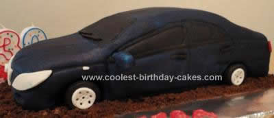 Homemade Toyota Car Birthday Cake
