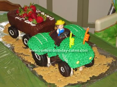 Homemade Tractor Cake
