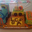 Homemade Train Birthday Cake Design