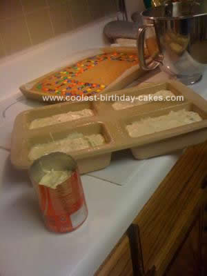 Homemade Train Birthday Cake Design